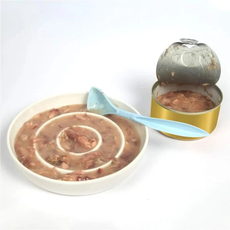 Slow Feeder Bowl,Ceramic Feed Bowls Heavy and Shallow Wisker Stress-Free Pets Dish Kittens Small Wet Food,
