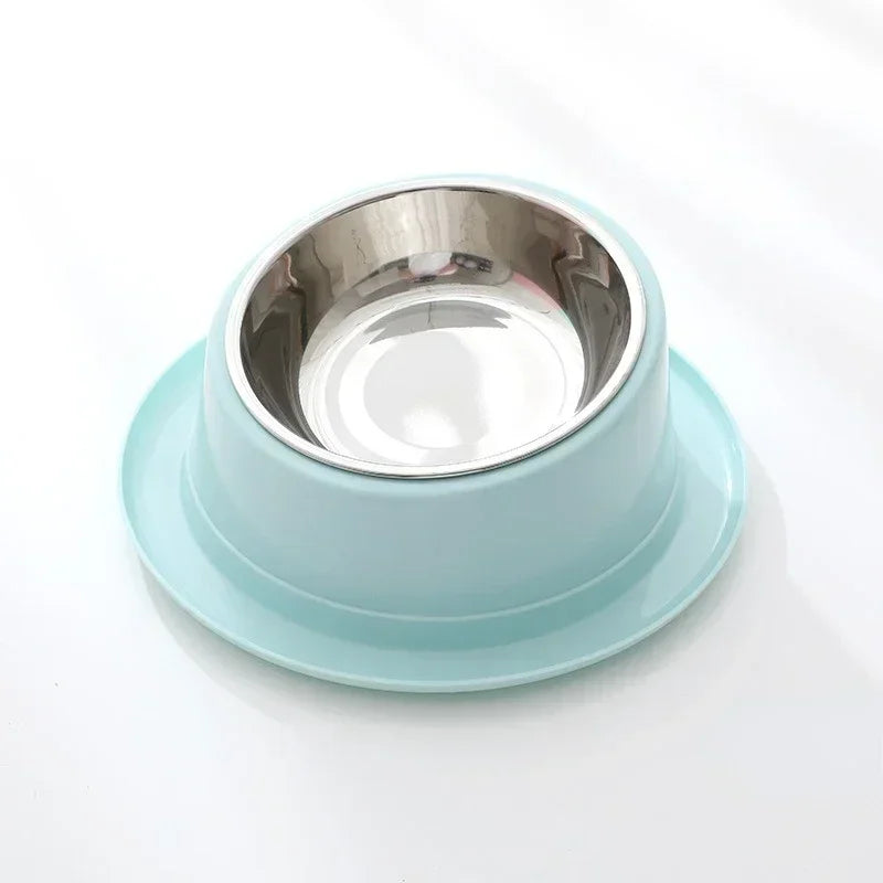Cat Feeder Slope Anti-Ant Food Bowl For Cat Pet Accessories Dog Bowl Quality Stainless Steel Container For Cats Pet Supplies