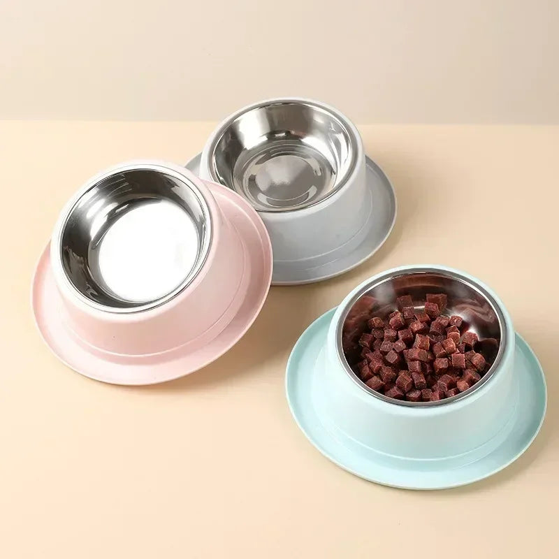 Cat Feeder Slope Anti-Ant Food Bowl For Cat Pet Accessories Dog Bowl Quality Stainless Steel Container For Cats Pet Supplies