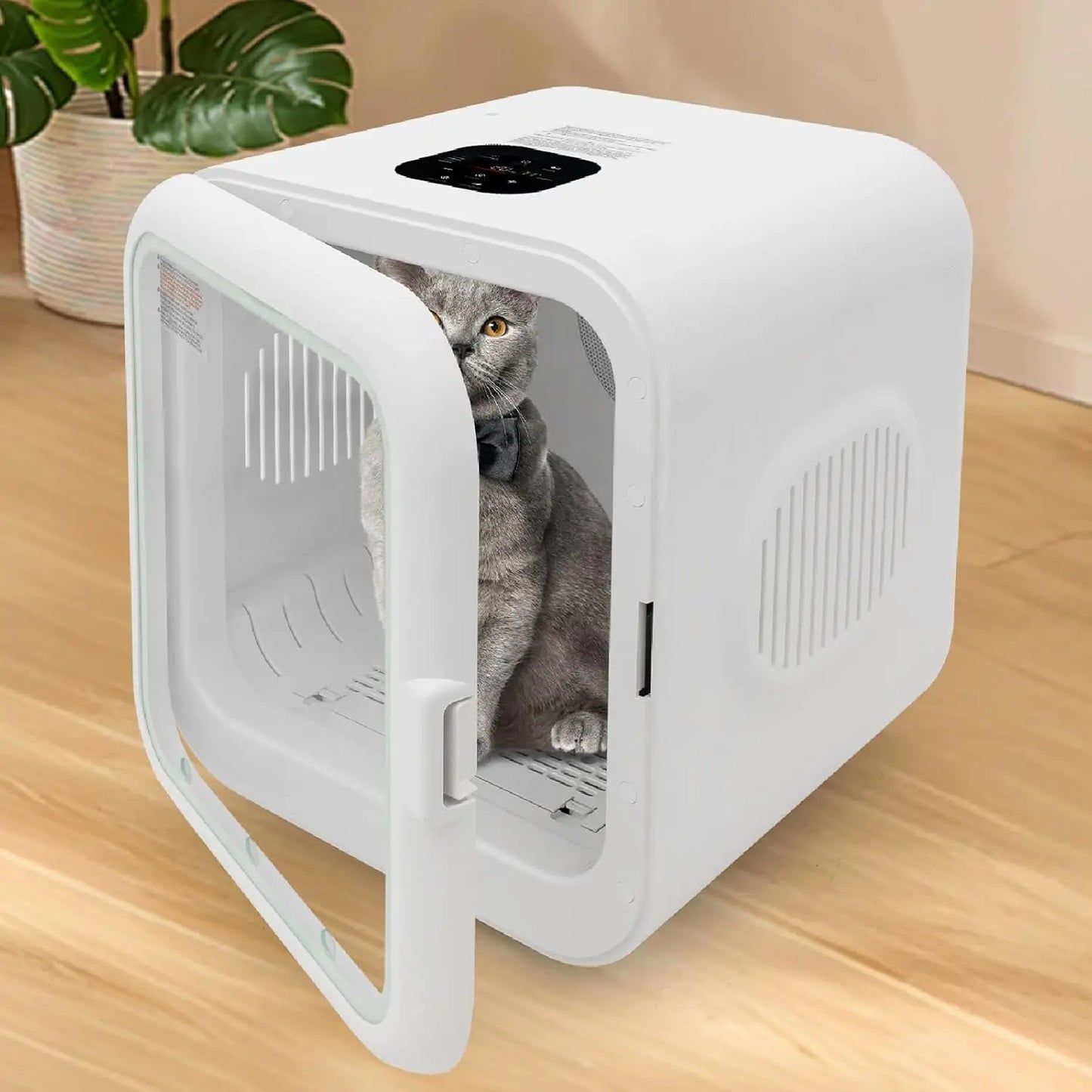 62L Pet Dryer Box Adjustable Temperature & Time 35dB Low Noise for Cats Small Dogs Grooming Salon Home Use Custom