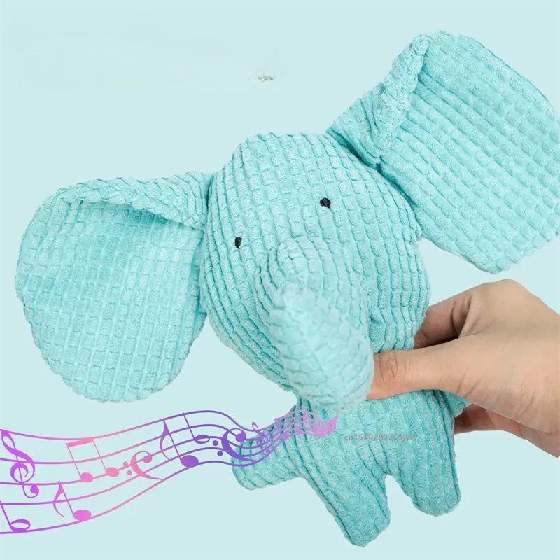 Plush Dog Toy Bite Resistant Squeaky Toys Sound-Resistant Teeth-Cleaning for Dog and Cat Pets Training Accessories