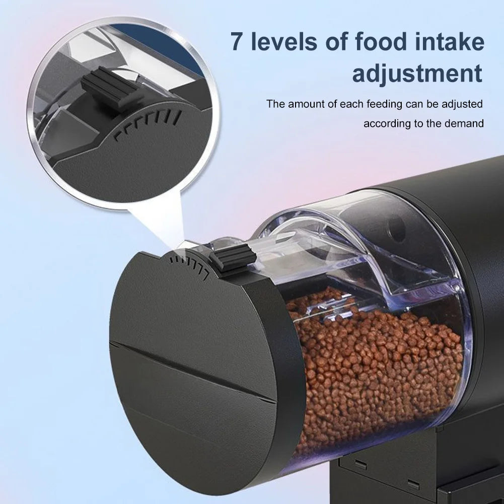Automatic Fish Tank Feeder Large Capacity Timer Food Dispenser Intelligent Control Fish Feeder for Tank Aquariums & Pond