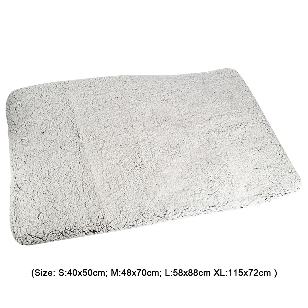 Self-Warming Cat Bed Pad Self-Heating Thermal Cat Dog Bed Mat Pet Warming Pad Soft Thickened Blanket Pad for Indoor Outdoor Pets