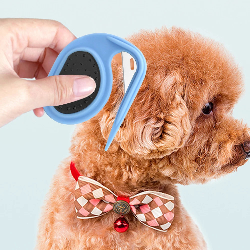 Pet Open Knot Comb Blade Comb Pet Hair Remover Brush Anti-slip Cat Puppy Hair Shedding Carding Trimmer Comb Dog Cat Accessories