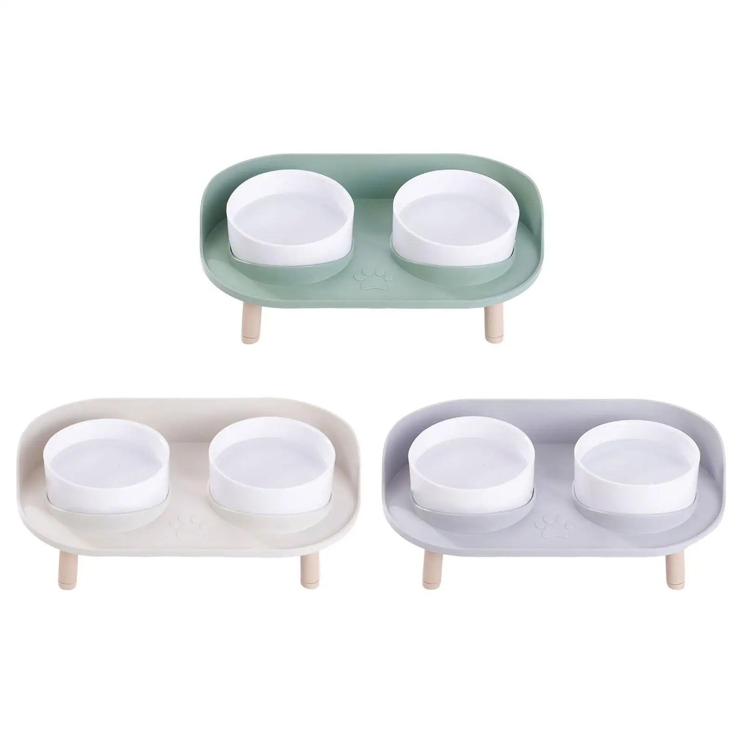 Dog Bowl Stand Cat and Dog Feeding Supplies 2 Modes Height Kitten Food Bowl