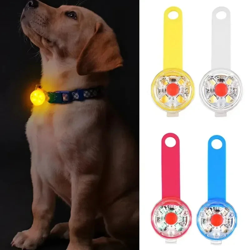 LED Pet Tracking Luminous Pendant Bright Ligh Dogs Collars Dog Wear Loss Weatherproof LED Safety Light USB Rechargeable Safety
