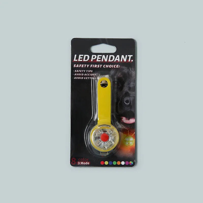 LED Pet Tracking Luminous Pendant Bright Ligh Dogs Collars Dog Wear Loss Weatherproof LED Safety Light USB Rechargeable Safety