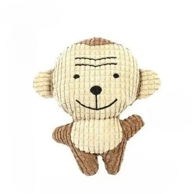 Plush Dog Toy Bite Resistant Squeaky Toys Sound-Resistant Teeth-Cleaning for Dog and Cat Pets Training Accessories