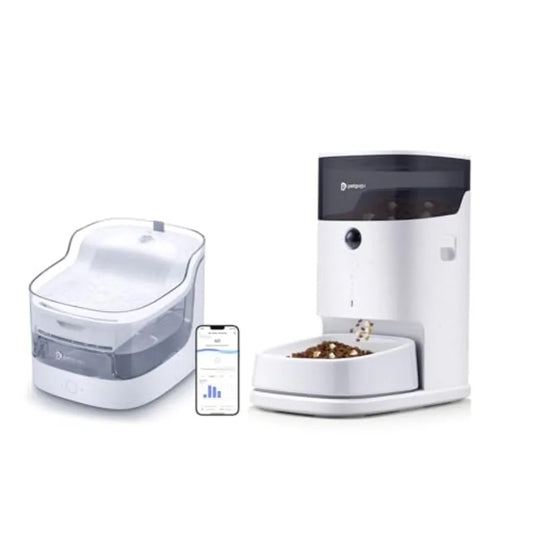 Smart Automatic Pet Feeder with Timed Dispensing and App Control for Cats and Dogs 3.5L Food Storage Capacity Handmade Ceramic