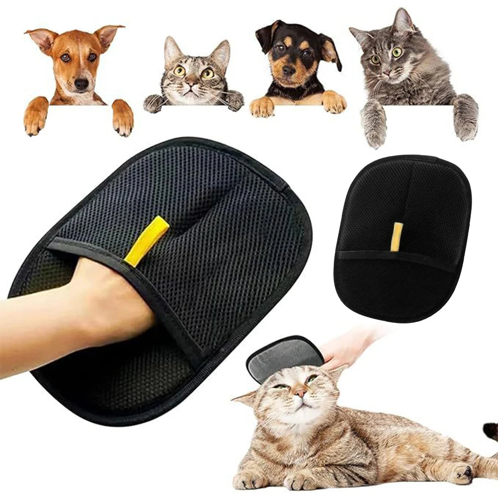Pet Hair Remover Mitt Pet Hair Remover Gloves Deshedding Brush Glove for Dog Cat Rabbit with Long/Short/Curly Hair