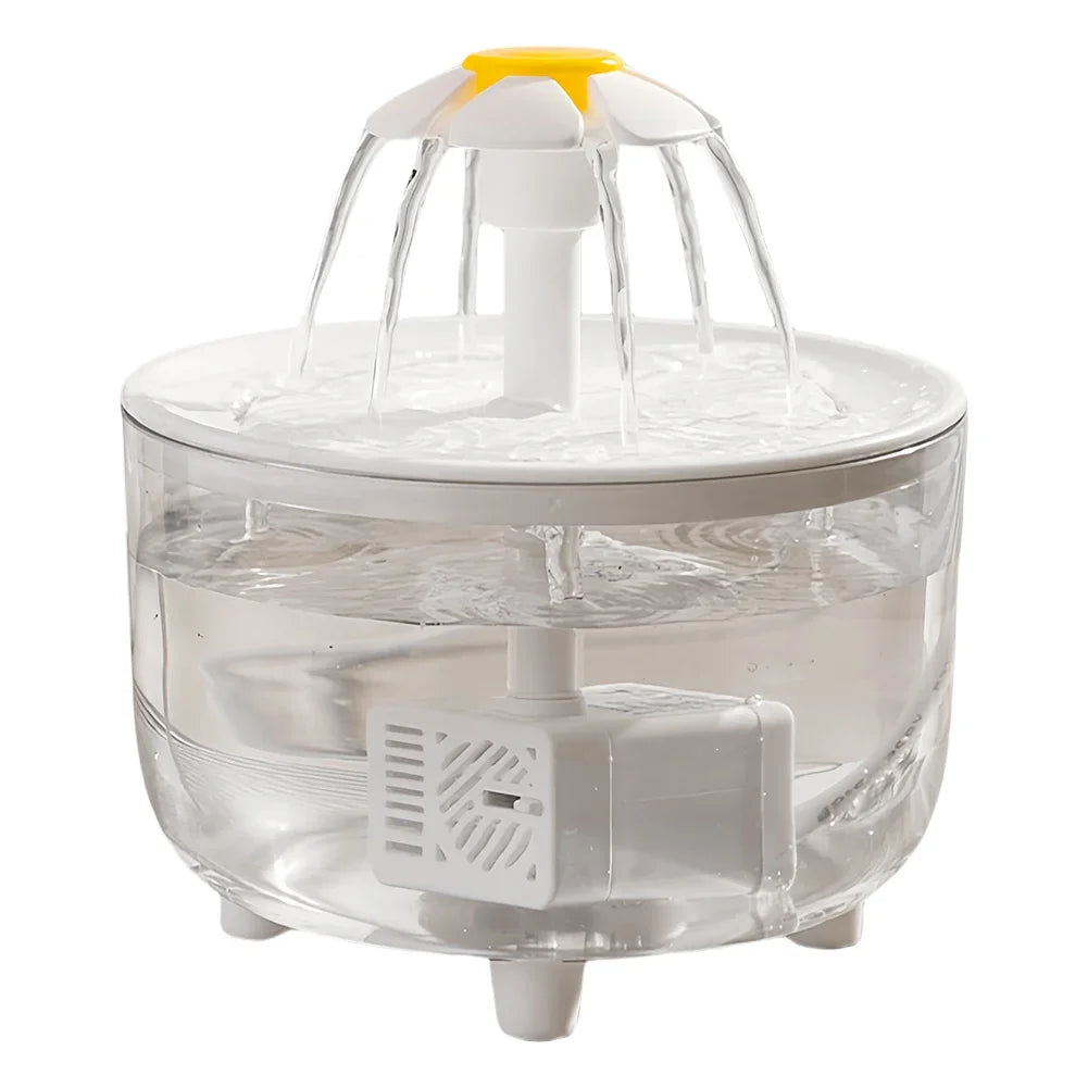 1200ml Electric Mute Automatic Cat Water Fountain with USB Filtering for Clean and Fresh Drinking Experience