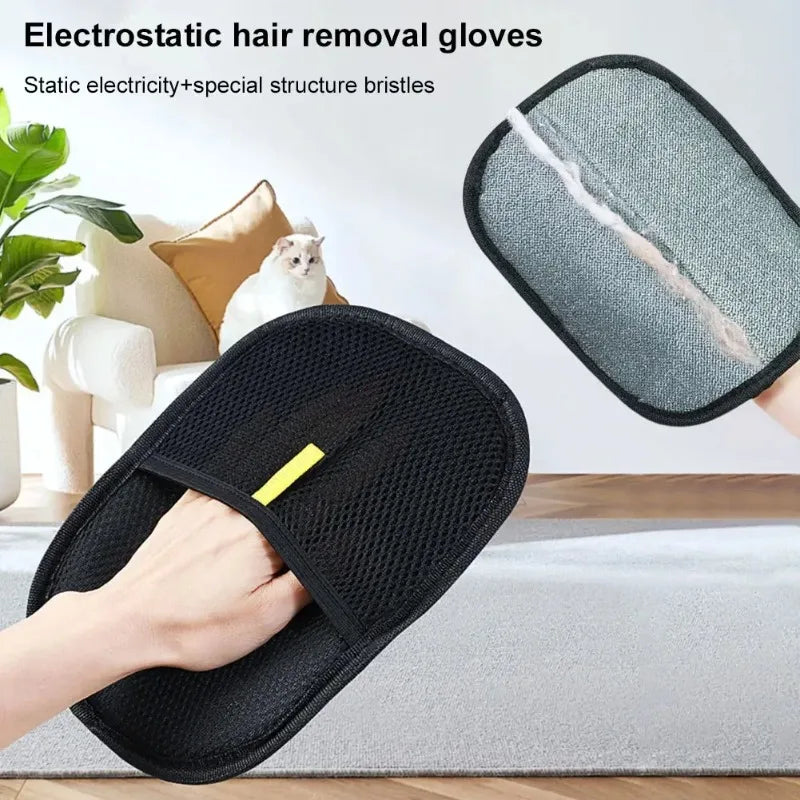 Pet Hair Cleaner Pet Gloves, Dog & Cat Hair Remover Brush, Household Hair Remover Device, Home Hair Scraper