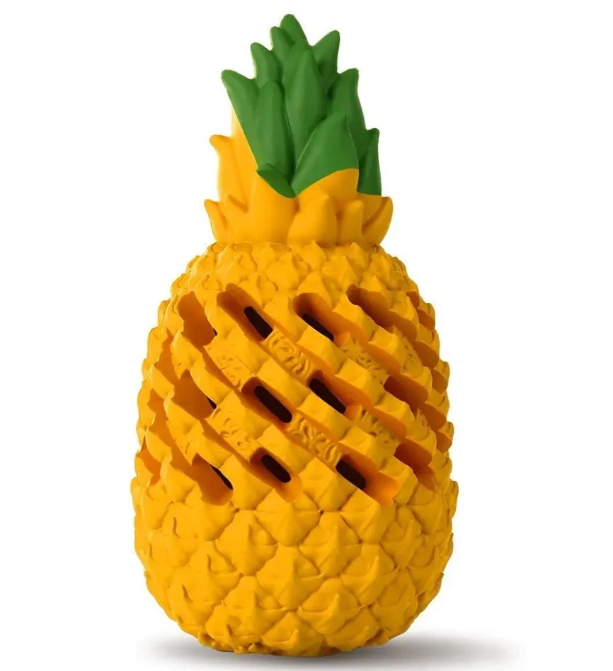 Pineapple Dog Chew Toy for Aggressive Chewers Durable Treat Dispensing Puppy Teething Toys Cleaning Teeth Interactive Dog Toys