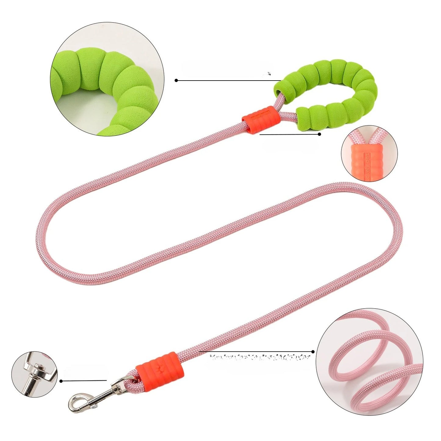 Adjustable Collar Harness Dog Leash Nylon Pet Lead Leash Dog Harness Durable Rope Belt Lightweight Dog Accessories