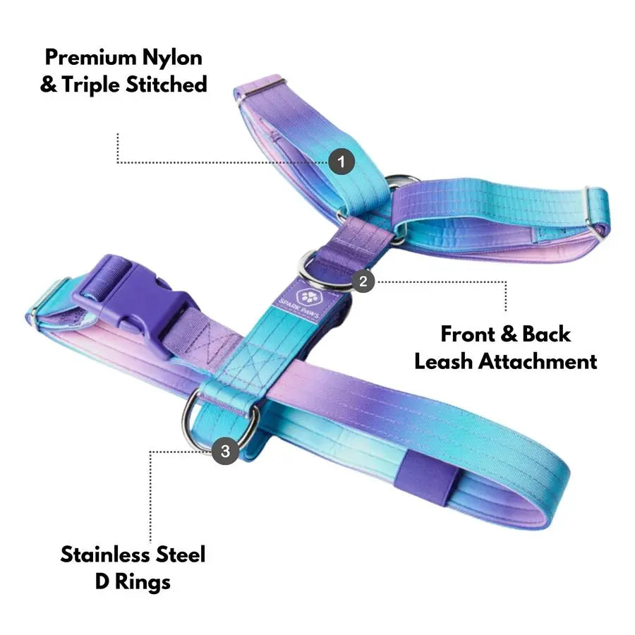 No Pull Dog Harness for Large Dogs, Heavy Duty Dog Harness for Big Strong Breeds, Adjustable, Y Shaped Padded Halter Design with