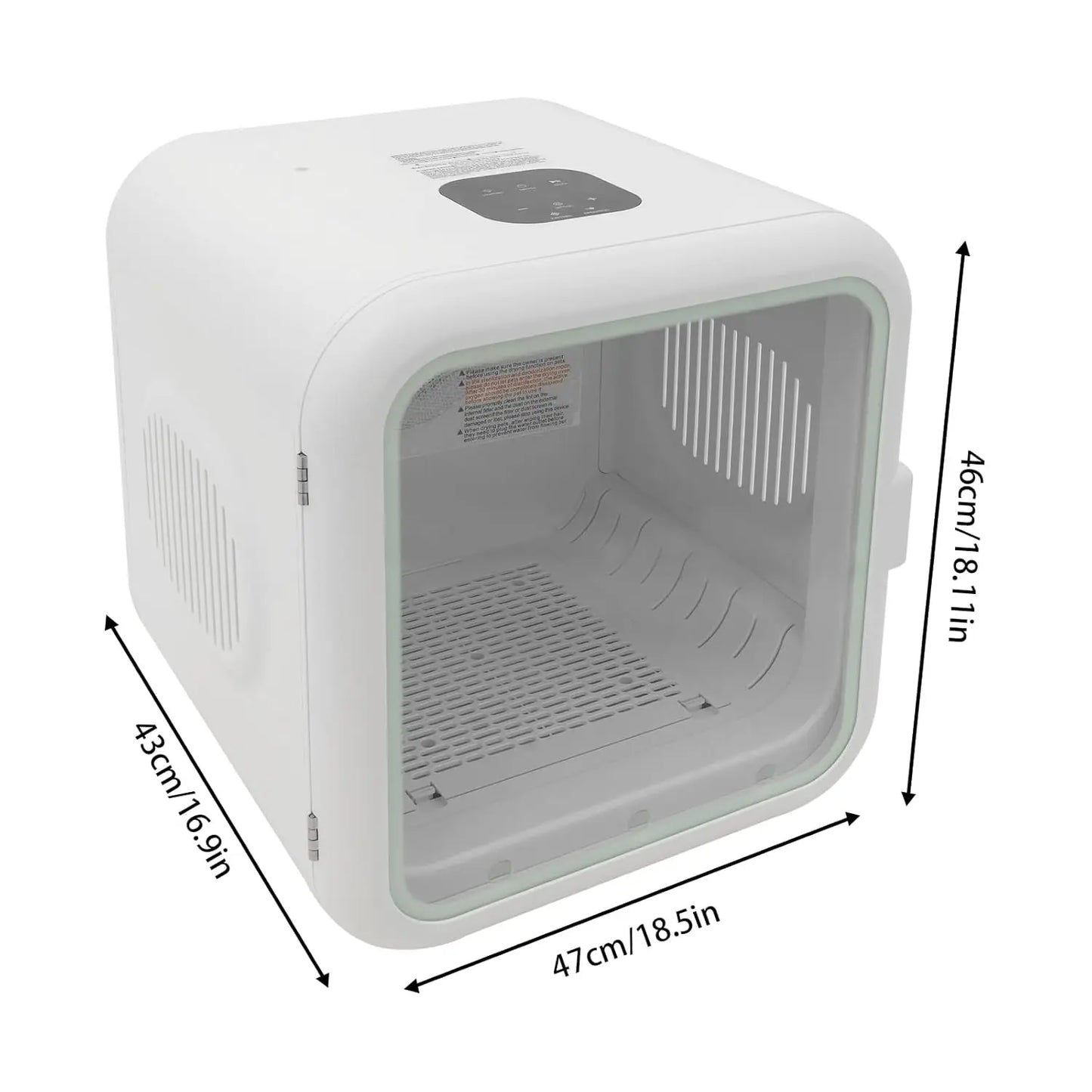 62L Pet Dryer Box Adjustable Temperature & Time 35dB Low Noise for Cats Small Dogs Grooming Salon Home Use Custom