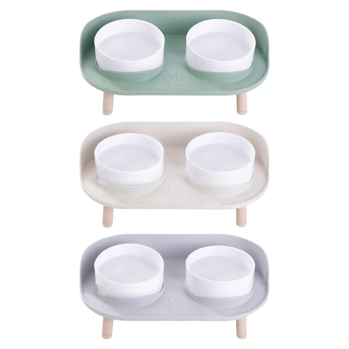 Dog Bowl Stand Cat and Dog Feeding Supplies 2 Modes Height Kitten Food Bowl