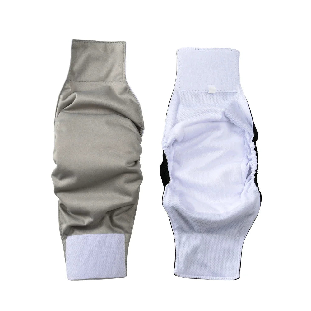 3 Pack Washable Male Dog Diaper Pet Sanitary Panties For Small Medium Dogs Adjustable Nappy Belly Band Wrap Diapers Pug Supp;ies