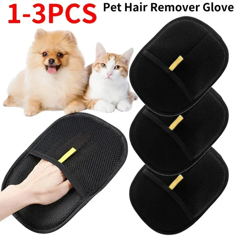 Pet Hair Cleaner Pet Gloves, Dog & Cat Hair Remover Brush, Household Hair Remover Device, Home Hair Scraper