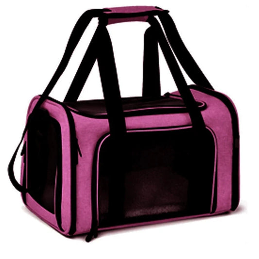 Portable Dog Cat Carrier Bag Soft Side Backpack Pet Carriers Dog Travel Bags Airline Approved Transport  Outgoing Pets Handbag